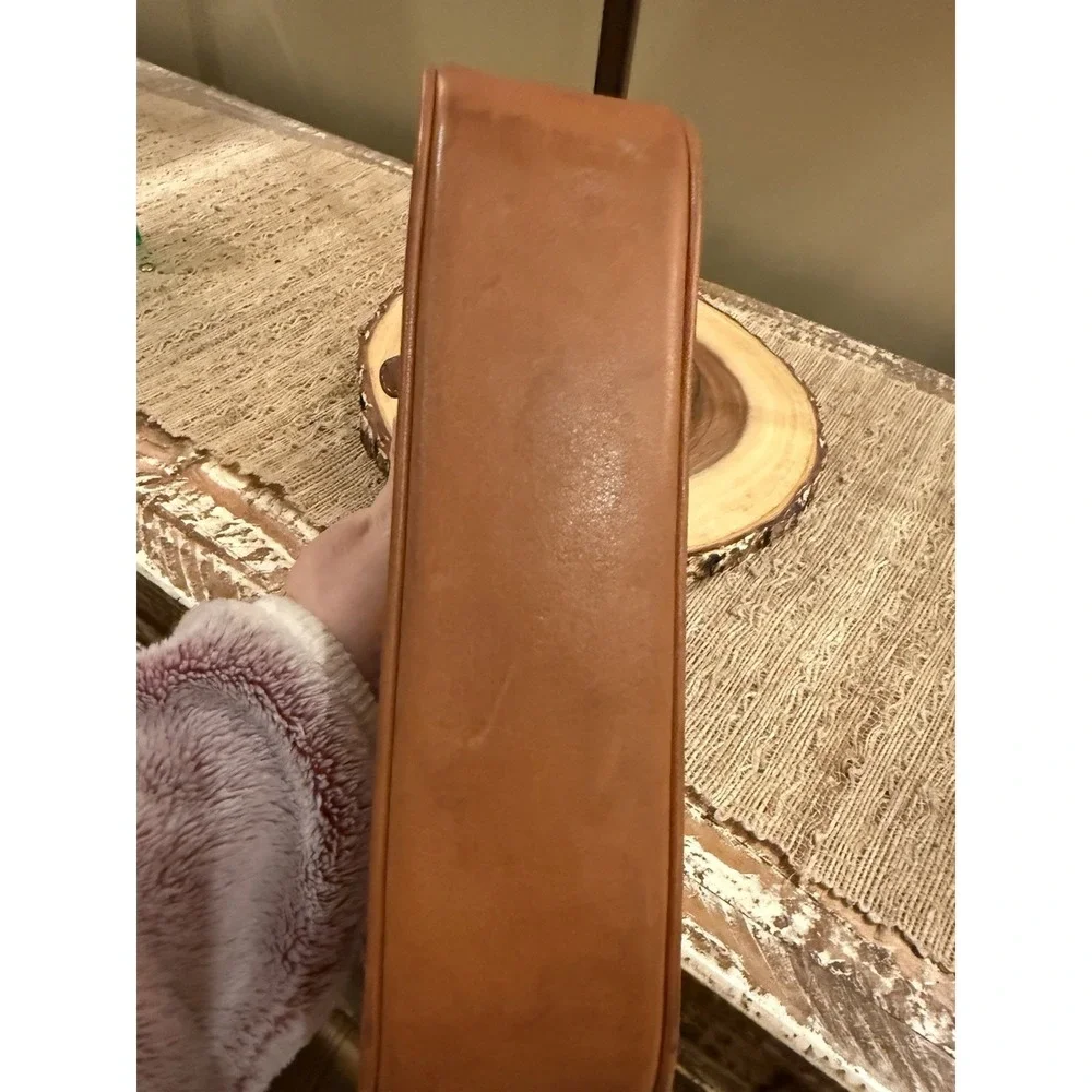 Vintage Coach Demi Hampton Leather Wear Bag Saddle Leather 7785 Shoulder Brown - Picture 15 of 16